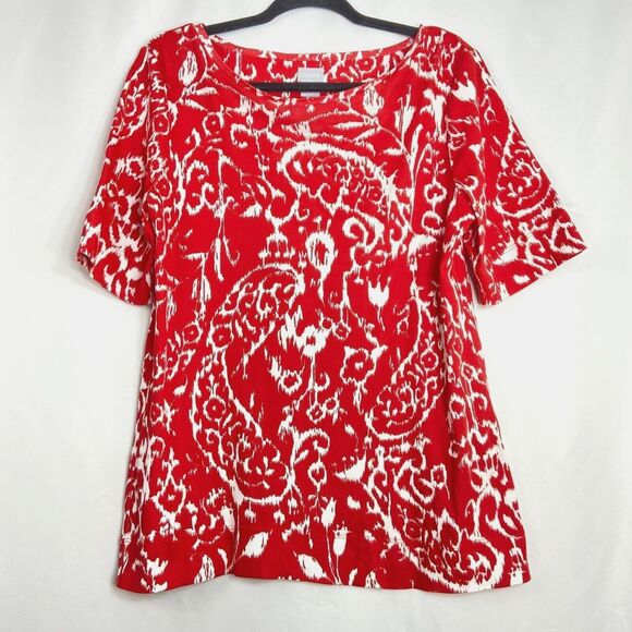 Chicos 2 Large Boho Retro Comfy Office Career Everyday Capsule (BUNDLE PRICE $5) - Picture 1 of 6